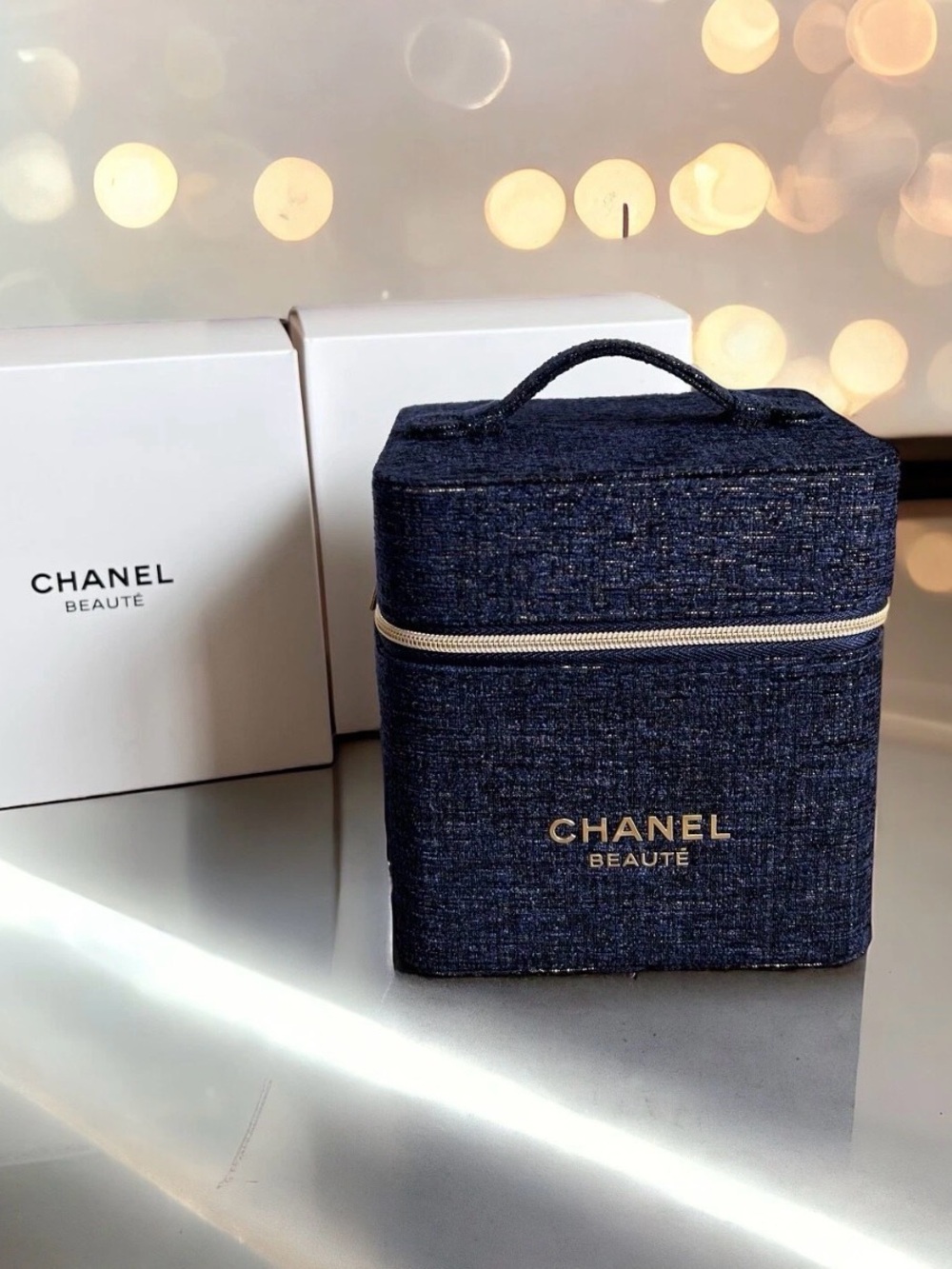 Chanel Beauty Tweed Cosmetic Case